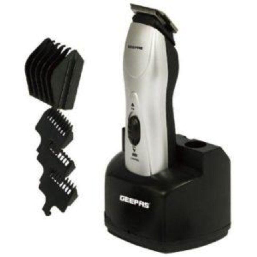 GEEPAS GTR34 Rechargeable Trimmer (Black and Silver)