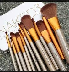 12Pcs-Gold-Color-Metal-Box-Packing-Naked-Makeup-Brush-Set